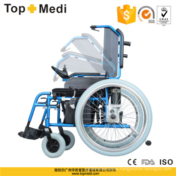 Topmedi Medical Equipment Foldable Electric Aluminum Wheelchair